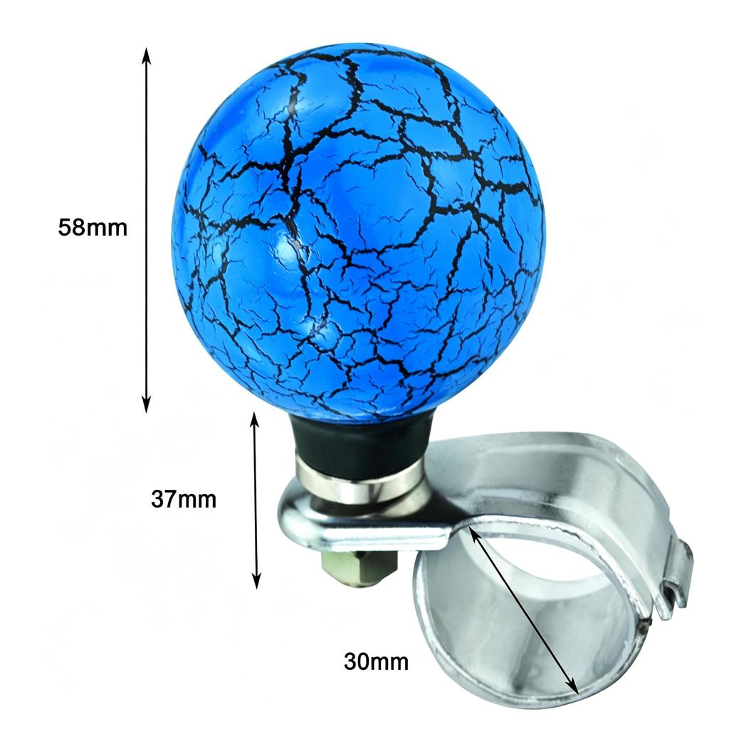 Lunsom Ball Steering Wheel Knob Marble Round Handle Spinner Turning