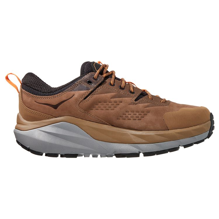 HOKA Kaha Low GORE-TEX Otter Persimmon Orange Men Sneakers Brown 1118586-OPOR