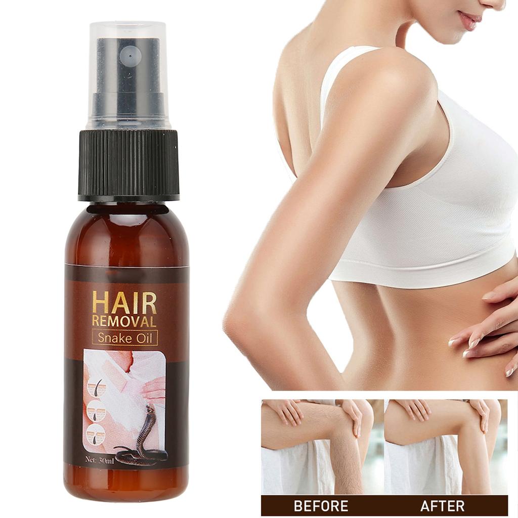 3pcs 30ml Snake Oil Hair Removal Spray Plant Extract Painless Depilatory Spray for Underarm Legs