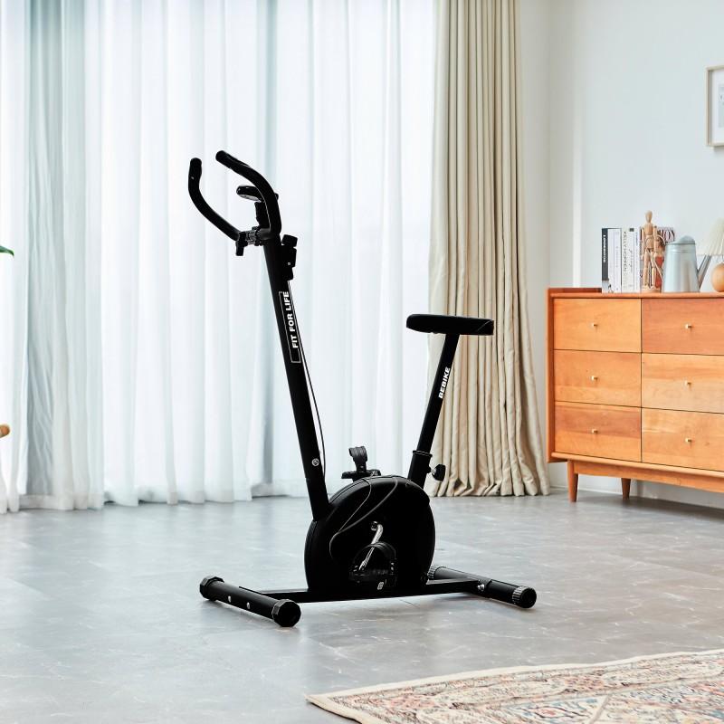 Fit For Life - Be Bike V2 Black - Vélo D'appartement - Résistance Réglable - écran Lcd - Selle Ajustable
