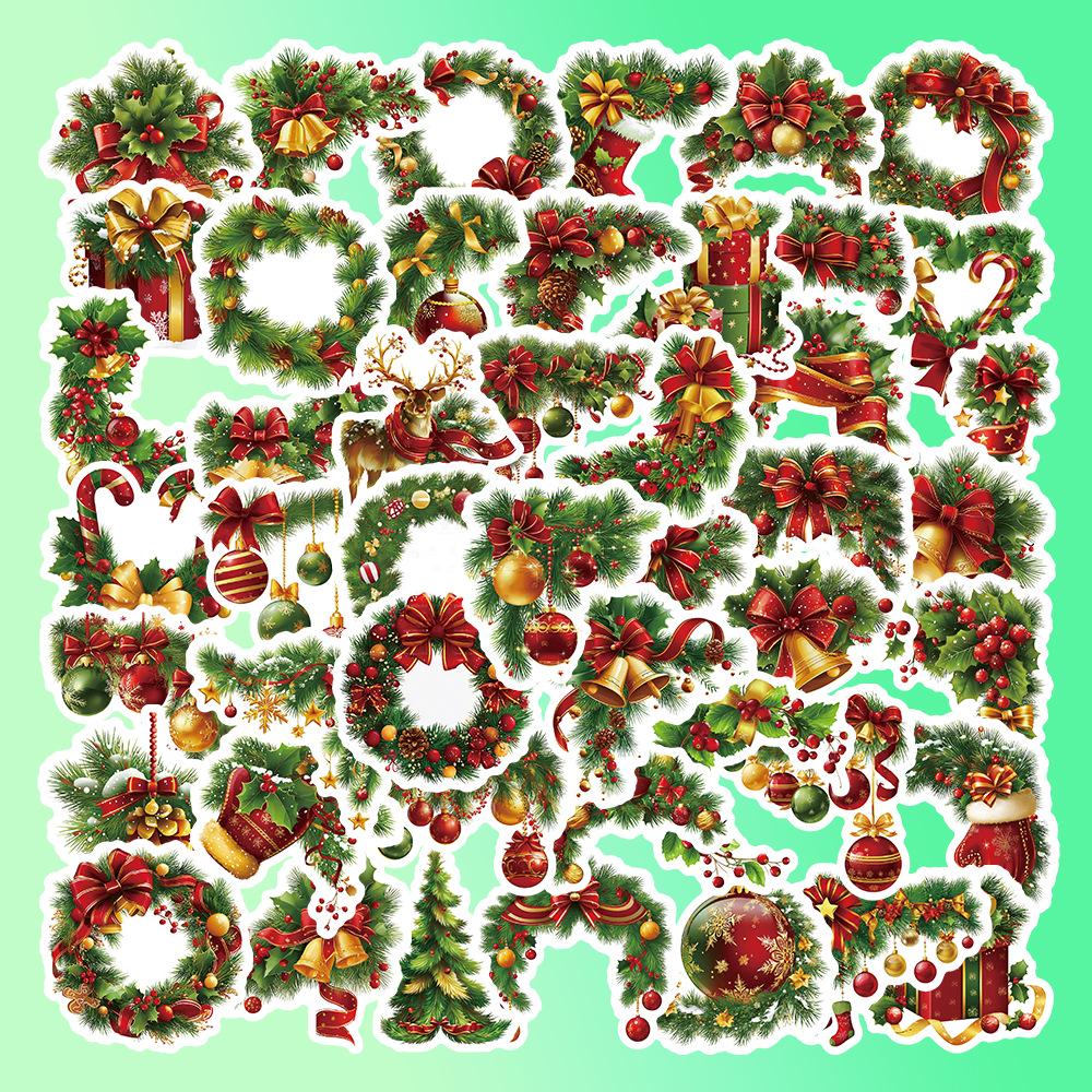 103 Cute Cartoon Animal Christmas Stickers for Envelopes, Gift Bags, and Water Cups
