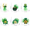 Green Clovers Hair Clip St Patricks Day Hairclip Holiday Headdress Irish National Day Celebrate Barrettes Festival Props
