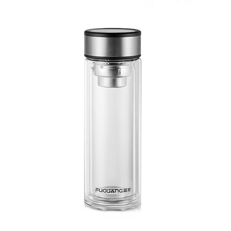 Fuguang Insulated Double-Layer Glass Tea Infuser Bottle