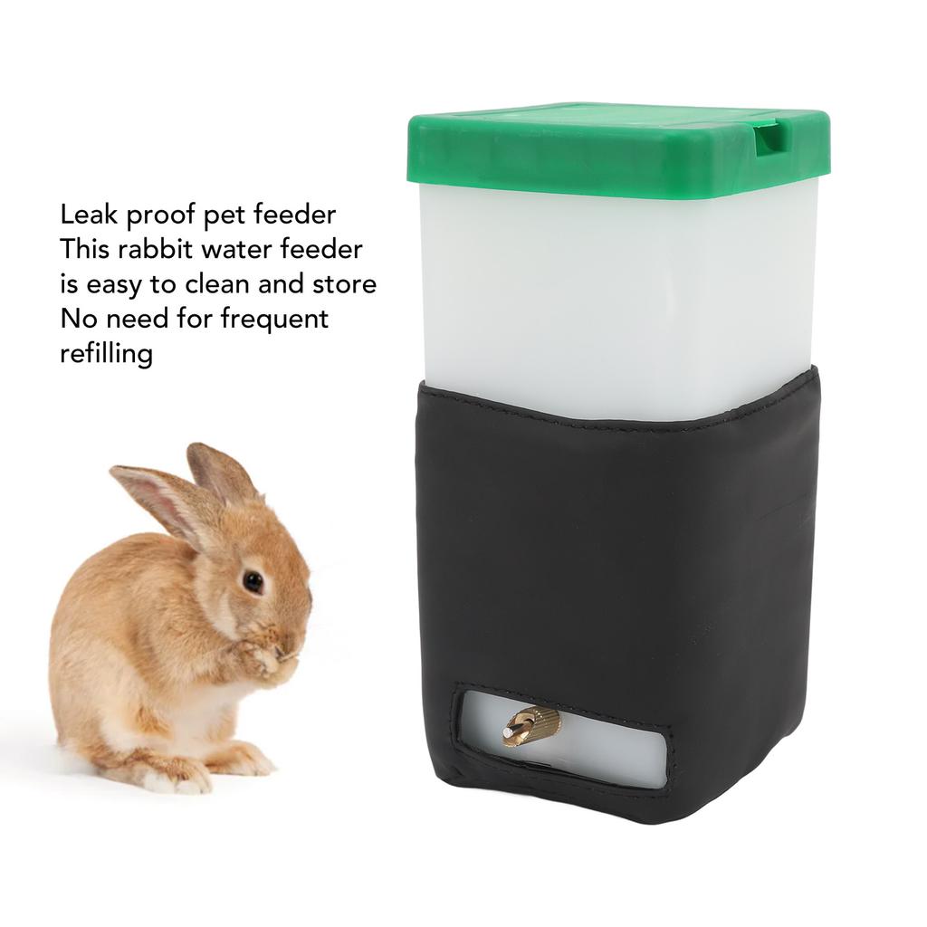 1L Heated Small Animal Bottle Constant Temperature Small Animal Water Dispenser Portable Animal Water Feeder for Rabbit Hamster Bird