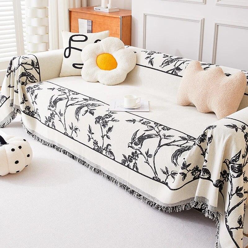 Luxury Sofa Cover Chenille Sofa Towel Blanket Couch Cover Universal Anti-cat Scratch Sofa Cover for Living Room 1/2/3/4 Seater