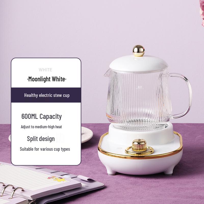 Electric Multifunctional Stew Cup & Kettle: Portable Boiling & Heating for Tea, Bird's Nest, and Health Drinks