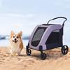 2024 High Quality Hot Selling  Portable Large Pet Cart 4 Wheels Pet Trolley Sick Dogs Large Pet Stroller