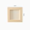 Unfinished Solid Pine Wood Clay Picture Frames for Arts & Crafts,DIY Painting Project Stand for Adults and Kids Color Clay Craft