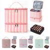 Double-layer Nail Polish Storage Bag Essential Oil Bag Cosmetic Nail Care Set Manicure Tool Storage Box 30 Compartments LIJIAO
