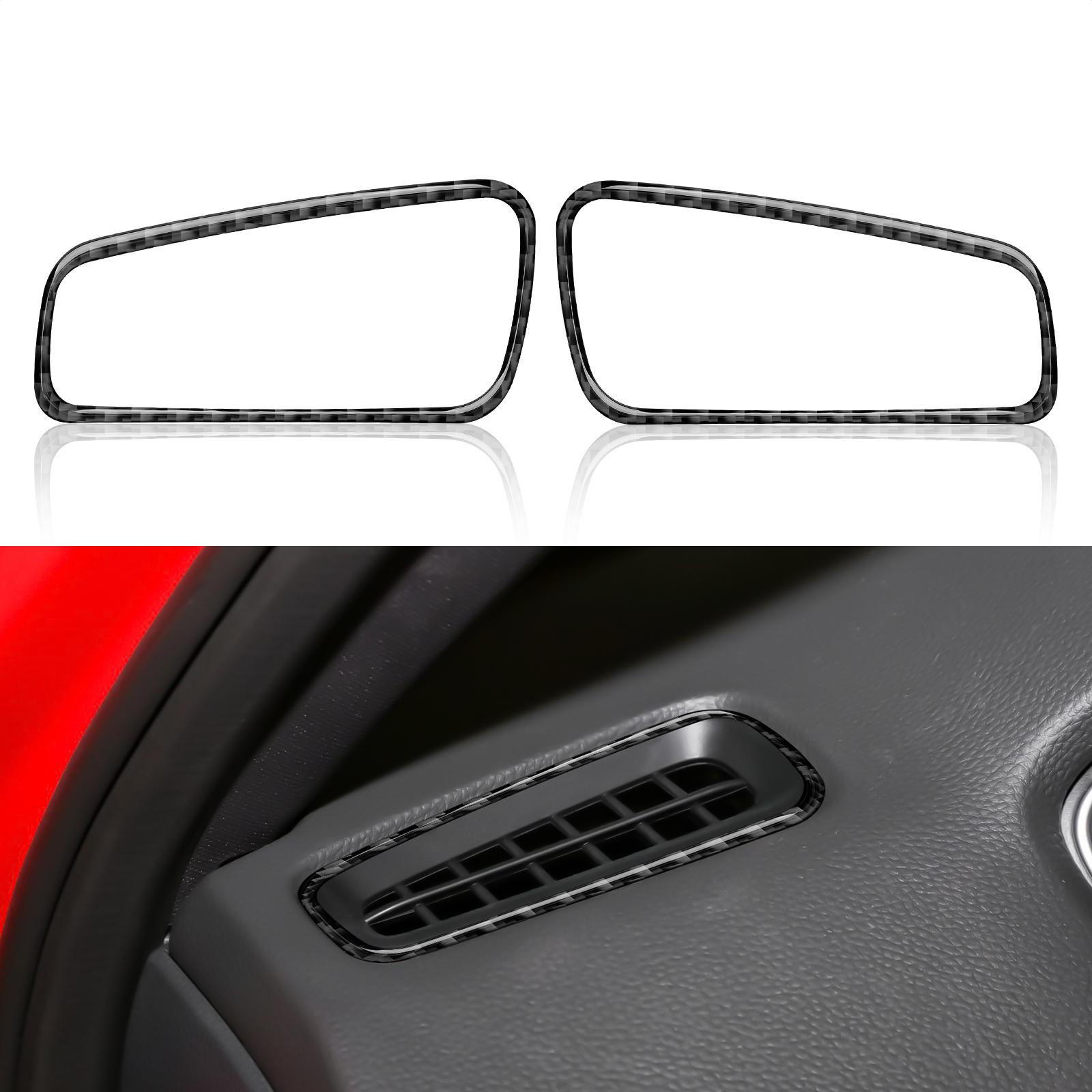 

Наклейки на боковую крышку автомобиля AC Air Vent для Honda Civic 11-го поколения 2022, аксессуары, наклейки из углеродного волокна, декоративные наклейки черного цвета