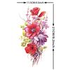 1 Sheet 3D Flower Temporary Tattoos Sleeve For Women Girls Watercolor Peony Rose Sexy Tattoo Sticker Water Transfer Transferable