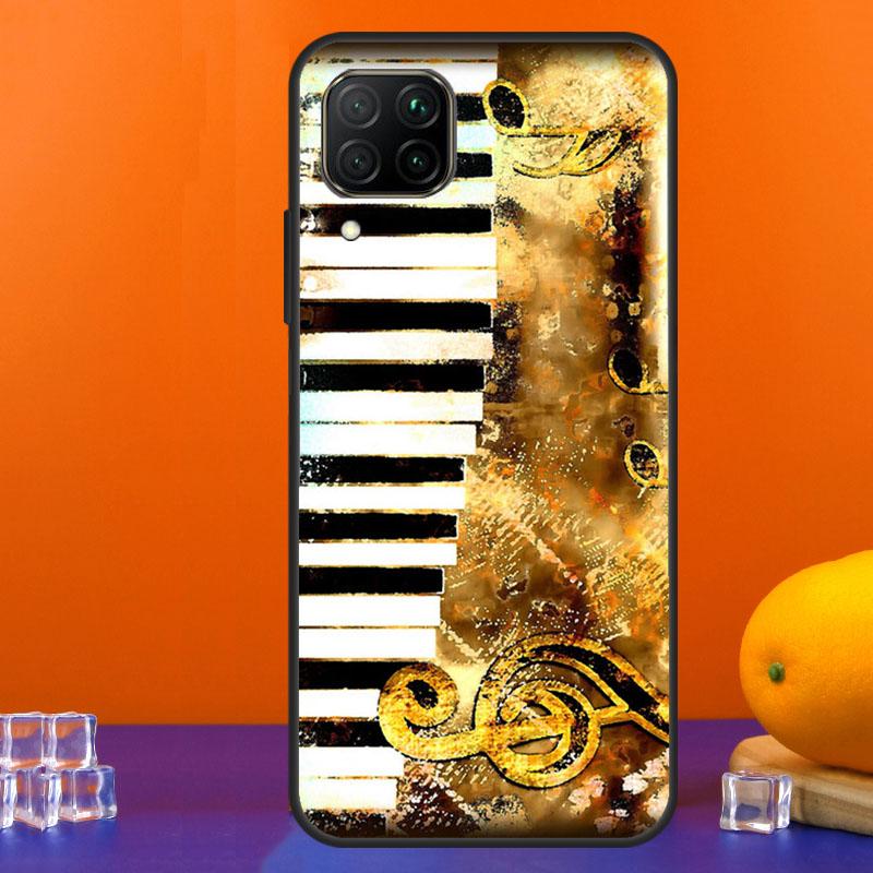 Piano keys Vintage Music Notes For Huawei Nova 7i 8i 11i 12i 12s 9 10 SE Y91 Y90 Y60 Y70 Y72 Y61 P30 P40 Lite P60 Pro Case
