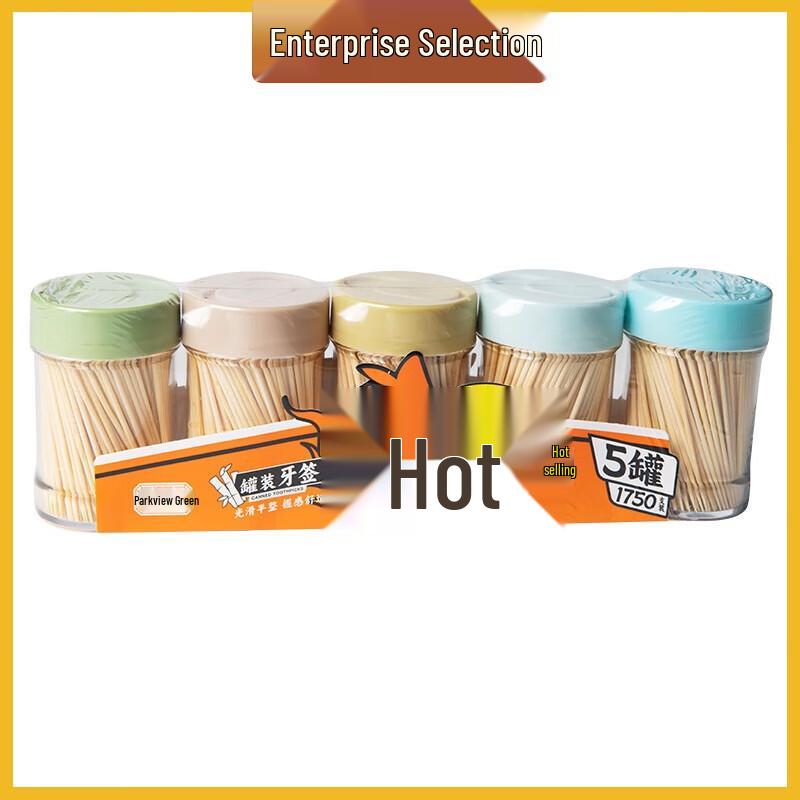 Disposable Ultra-fine Bamboo Toothpicks with Dispenser