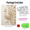 DIY Pearl Diamond Art Painting Kits for Adults & Beginners, Elegant Peacock Sparkling Painting Craft Home Wall Decor Handmade Gift