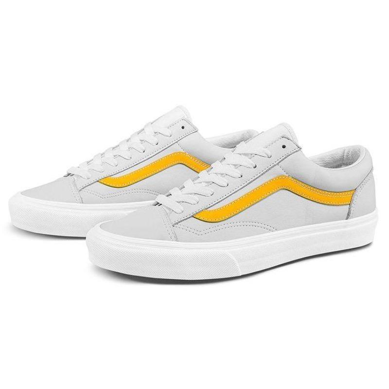 Vans Style 36 Low Top Skate Shoes Unisex White Yellow VN0A54F6A6A