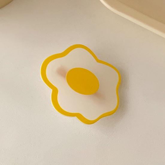 Chic Hair Barrette with Metal Clip Cute Duck Poached Egg Shape Bang