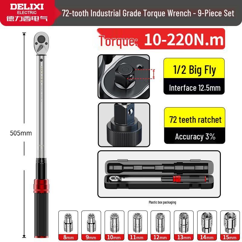 Delixi High-Precision Adjustable Torque Wrench