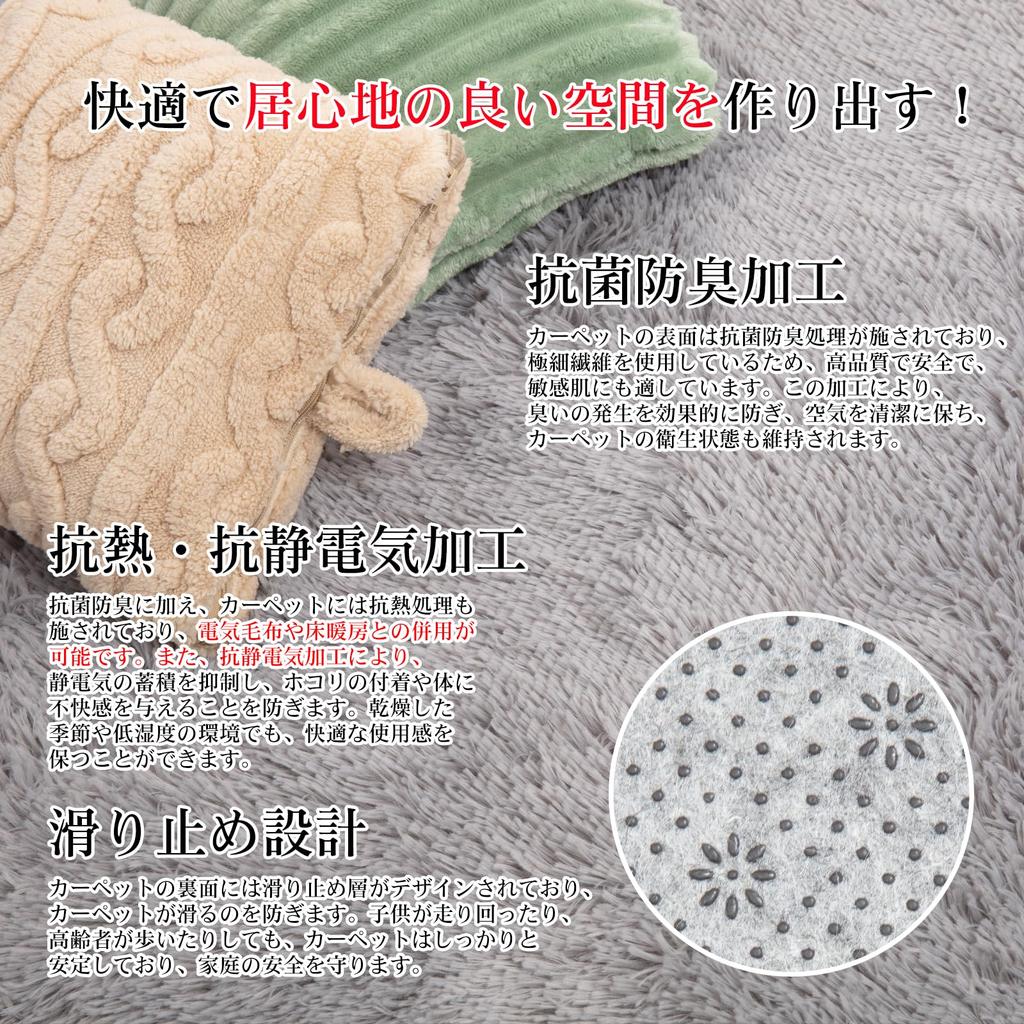 DIHACOZ Rug Model with Memory New Antibacterial and Deodorizing and 6 Enhanced 160x200mm Thick Approximately 5cm Approximately 4cm Heat Winter Extra