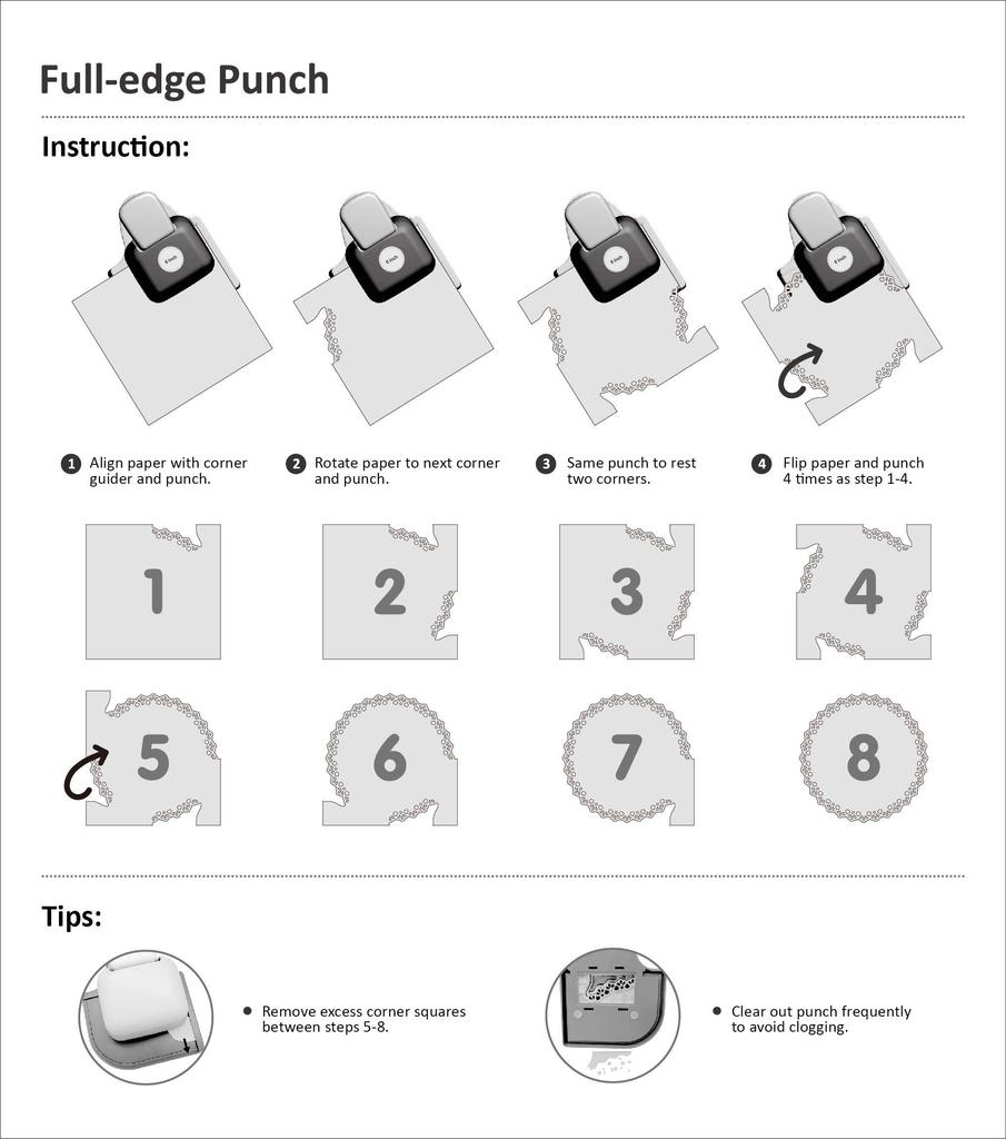 Bira Craft Full Edge Raindrop Lever Action Craft Punch for Paper Crafts and Scrapbooking (Raindrop)