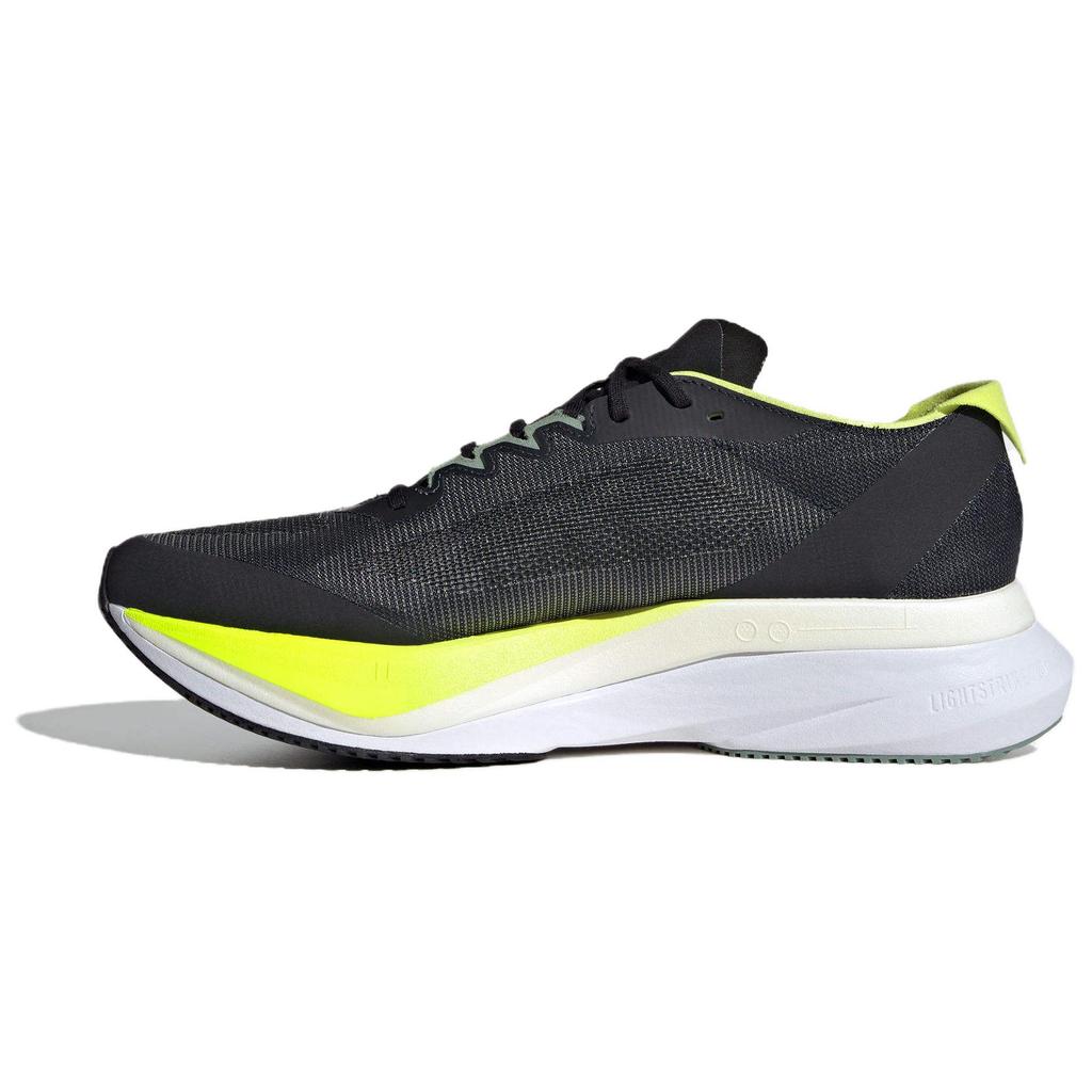 New Adidas Adizero Boston 12 Aurora Ink Silver Metallic Pulse Lime JI4477
