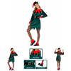 Xmas Role Play Outfit Women's Breathable Velvet Christmas Elf Costume