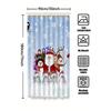 GAETU Weihnachts-Duschvorhang Weihnachtsmann Rentier Feiertag Festlich Badezimmerdeko Wasserdicht Feiertags-Duschvorhang-Set Winter