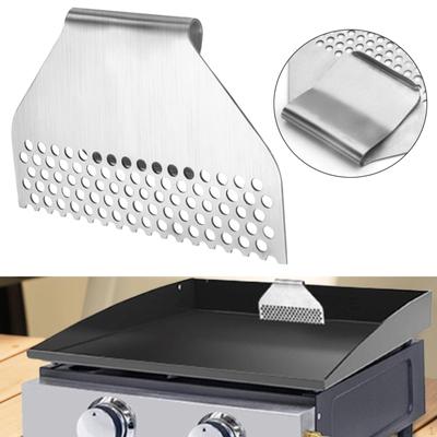 Heavy Duty Griddle Grease Goalie, Food Strainer Trap, Grill Door
