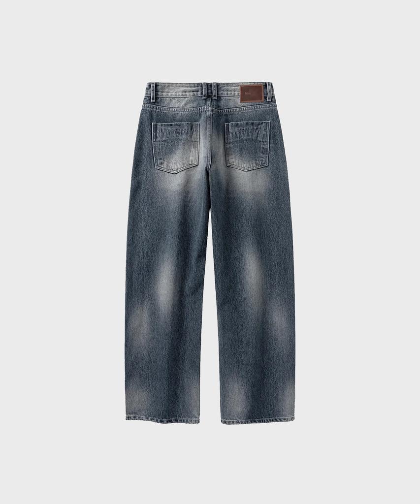 NONBLANK Curved Washed Denim Pants_Blue