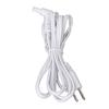 5pcs Replacement Electrode Wires 2.35mm 2 Pin Connector Electrodes Lead Wire for TENS Massager White