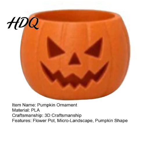 Halloween Pumpkin Planter Face Succulent Planter 3D Printed Jack O Lantern Flower Pot Table Centerpiece Theme Seasonal Container for Indoor