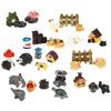 FRCOLOR 30pcs Miniature Garden Ornaments, Succulent Plant Decorations, Bonsai Figurines, Small Resin Decorations for Terrariums, Indoor and Outdoor