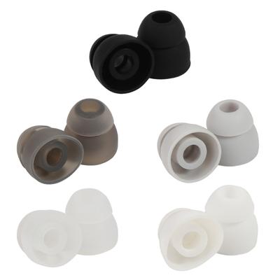 Replacement Double Flange Ear Tips Earbuds Silicone Pads For In Ear Headphones In-Ear Hole 4.5mm