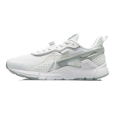 Li Ning Mafia Breathable Shock Absorbing Low Top Sports Casual Shoes Women Sneakers White Gray AGLR102-1