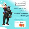 Aufblasbares Cowboy-Kostüm für Erwachsene & Kinder zum Reiten – Lustiger Festival-Performance-Anzug