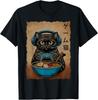 Ramen Cat Gaming Anime Japanese Funny Gifts Gamer T-Shirt