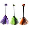 Kids Halloween Witch Broom Hanging Ornament Witches Broomstick Prop Party Decor