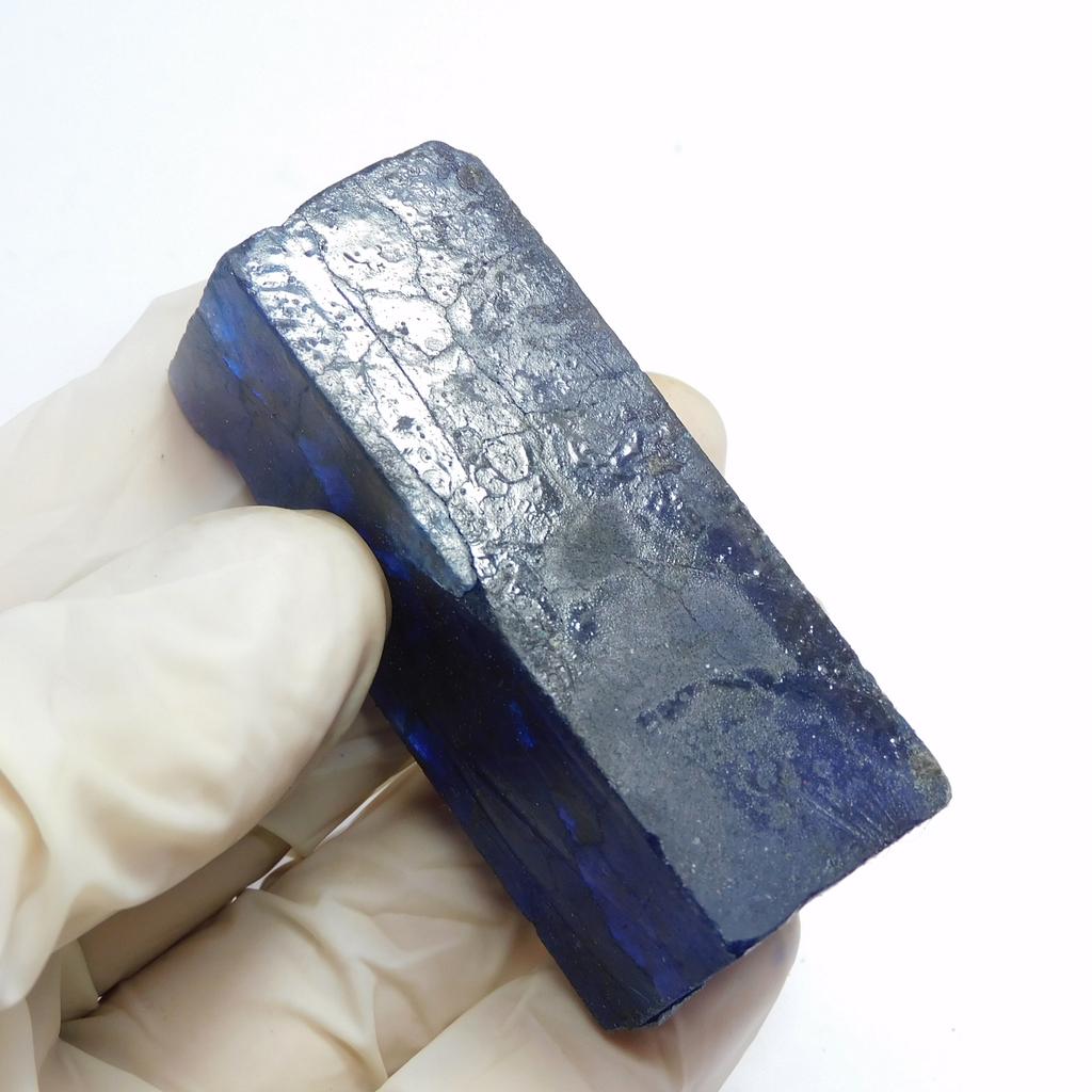 Natural Blue Sapphire Loose Gemstone Dyed Uncut Rough 357.70 ct September Birthday Birthstone