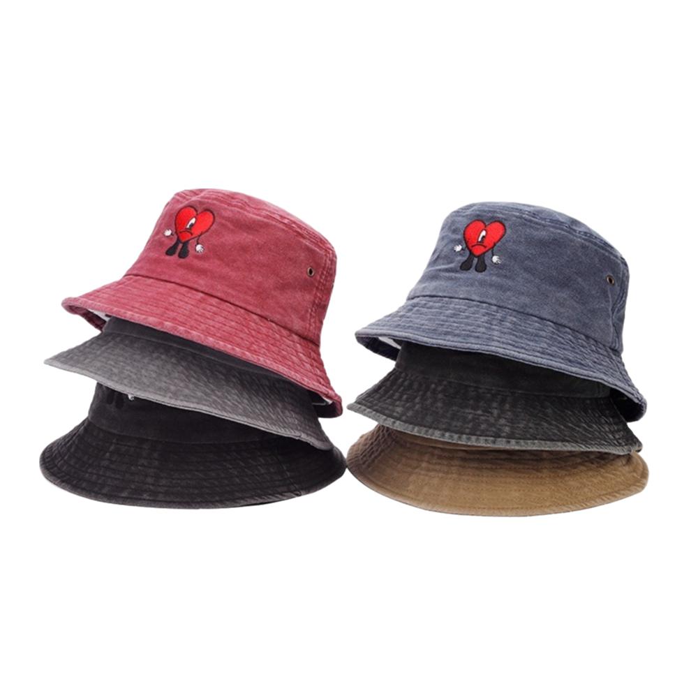 Pălărie de pescar Bad Bunny pliabilă, pălărie bucket la modă pentru bărbați, de soare, pentru exterior