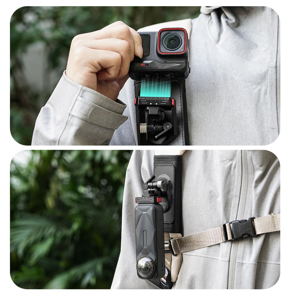 Quick Release Adapter Chest Mount Base Backpack Belt Clip Holder Mounting for Sports Photography Accessory