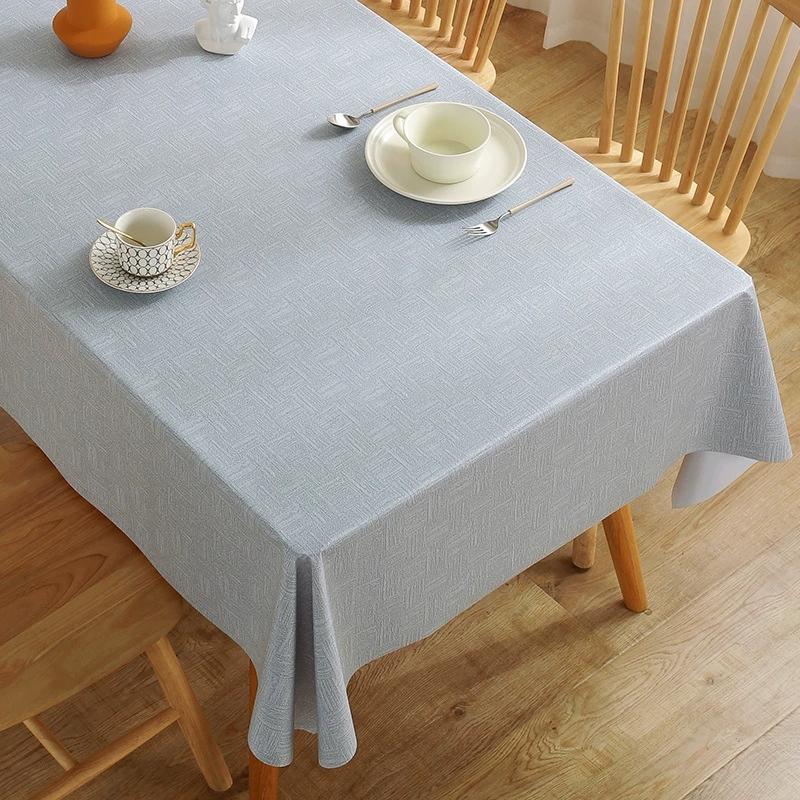 

Однотонна Потовщена Водонепроникна ПВХ Скатертина Скатертина на Стіл Прямокутна Скатертина Домашній Декор 40*60cm сірий