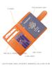 Baellerry Men and Women Pu Leather Short Purse RFID Card Holder Anti-magnetic Passport Holder Simple Snap Button Wallet