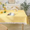 Elegant Waffle Pattern Tablecloth