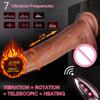 Realistic Big Dildo Vibrator Penis Telescopic Swing Heating Silicone Dildos Female Remote Control Vibrators Sex Toys For Women