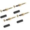 4Pcs DIY 3.5mm Jack Male Headphone Plug Converter Adapter Replacement Parts