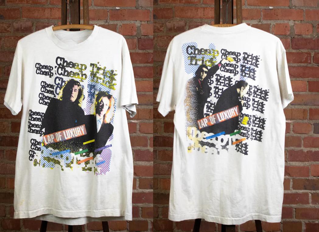 Vintage Cheap Trick 1988 Lap of Luxury Concert T-shirt S to 5XL 2F1428 XXXXL