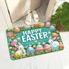 Easter Bunny Eggs Flower Entrance Doormat Home Decor Spring Anti-slip Corridor Balcony Rugs Bedroom Floormat Easter Decorations