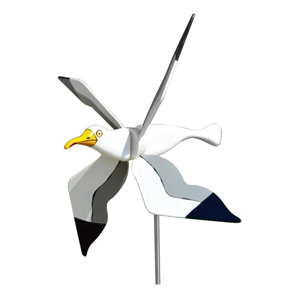 Seagull Garden Pinwheels Whirligigs Wind Spinner Kids Toys Windmill Decor Stakes, Durable