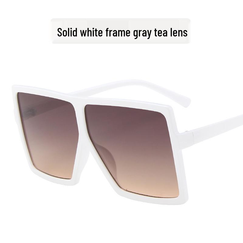 Stylowe Damskie Okulary Przeciwsłoneczne w Kwadratowej Oprawce z Metalowymi Zawiasami - Modny Europejski i Amerykański Design