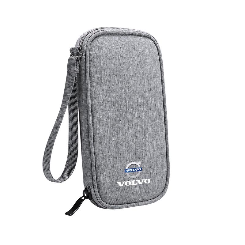 

Car Cable Drive Earphone Charger Protable Storage Bag For Volvo XC90 V90 V60 XC60 V40 S80 S60 S90 C40 XC40 V70 XC70 C30 C70 EX90