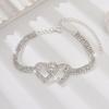 1PC Women's Fashion Trendy Peach Heart Foot Chain Zircon Accessories Suitable for Date, Party, Festival Gifts